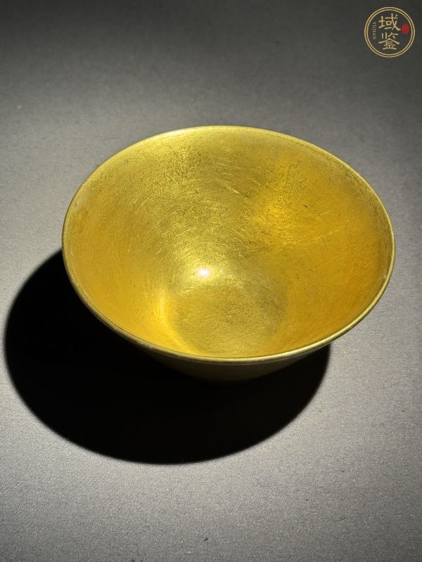 古玩陶瓷金彩斗立杯真品鑒賞圖