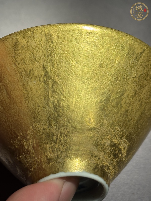 古玩陶瓷金彩斗立杯真品鑒賞圖