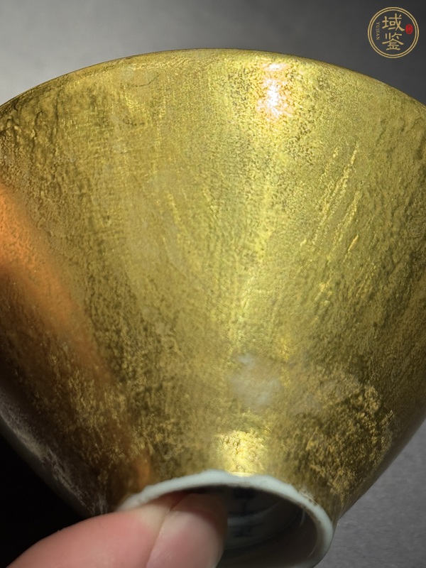 古玩陶瓷金彩斗立杯真品鑒賞圖