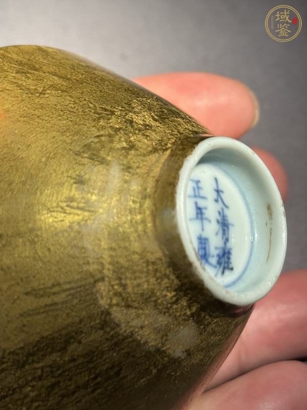 古玩陶瓷金彩斗立杯真品鑒賞圖