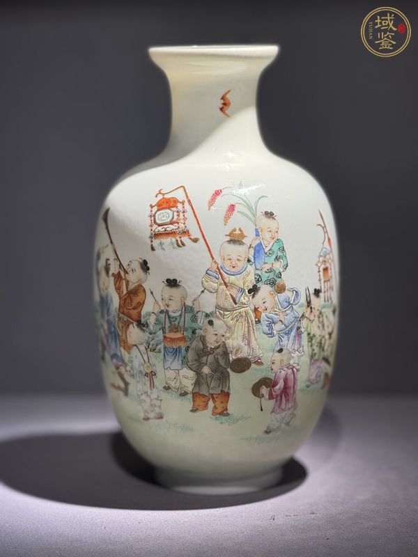 古玩陶瓷粉彩瓶真品鑒賞圖