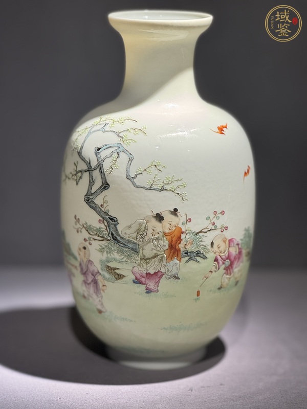 古玩陶瓷粉彩瓶真品鑒賞圖