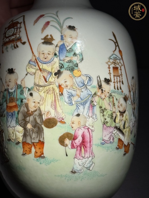 古玩陶瓷粉彩瓶真品鑒賞圖