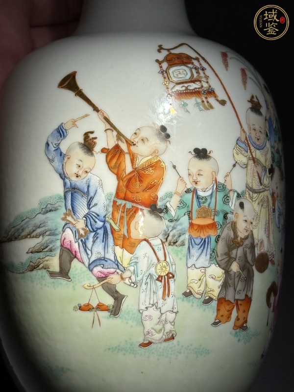 古玩陶瓷粉彩瓶真品鑒賞圖