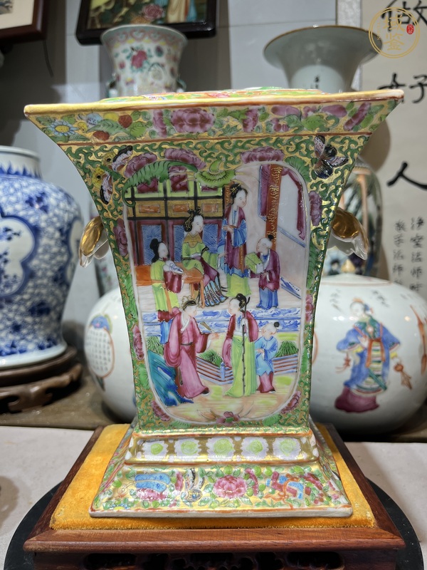 古玩陶瓷道咸廣彩真品鑒賞圖