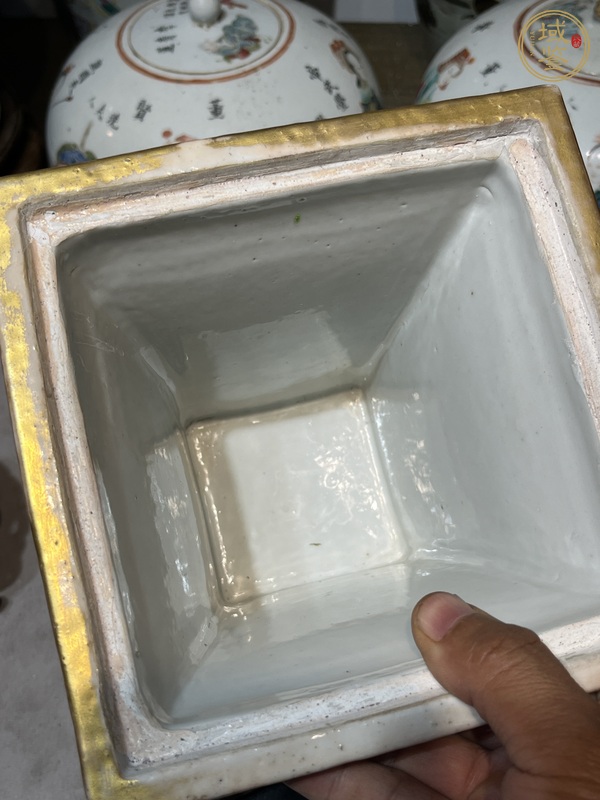 古玩陶瓷道咸廣彩真品鑒賞圖