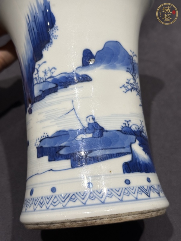古玩陶瓷青花筆筒真品鑒賞圖