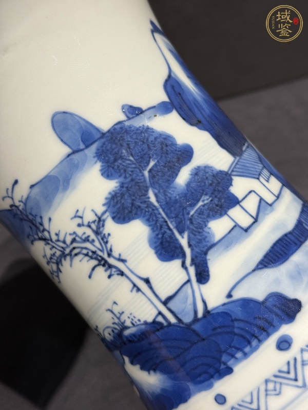 古玩陶瓷青花筆筒真品鑒賞圖