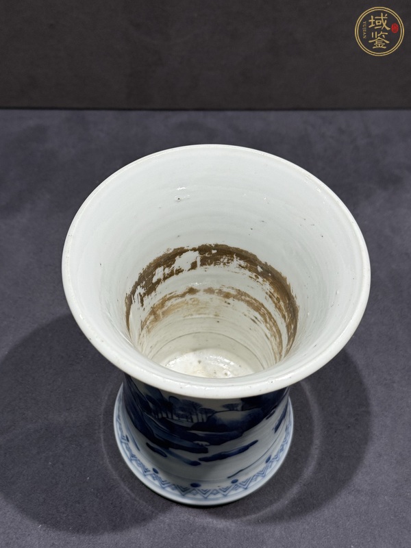 古玩陶瓷青花筆筒真品鑒賞圖