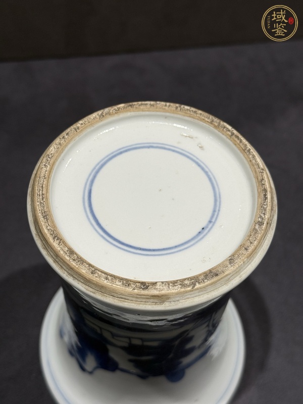 古玩陶瓷青花筆筒真品鑒賞圖