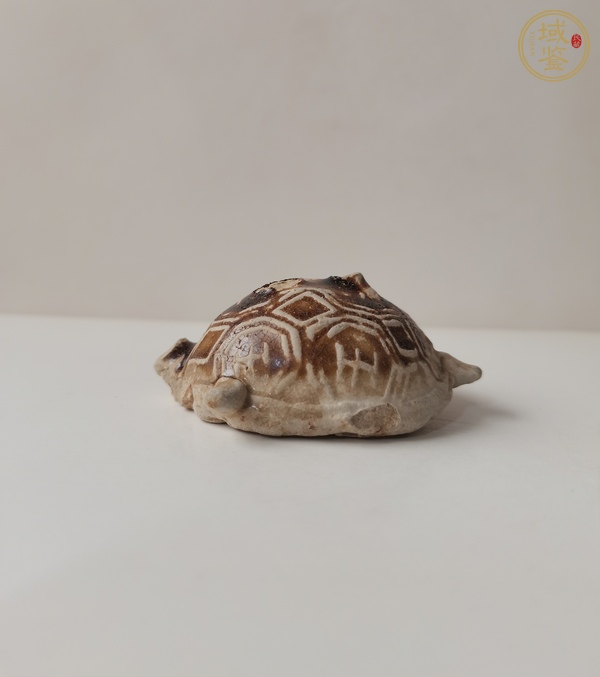 古玩陶瓷長(zhǎng)沙窯褐釉龜真品鑒賞圖