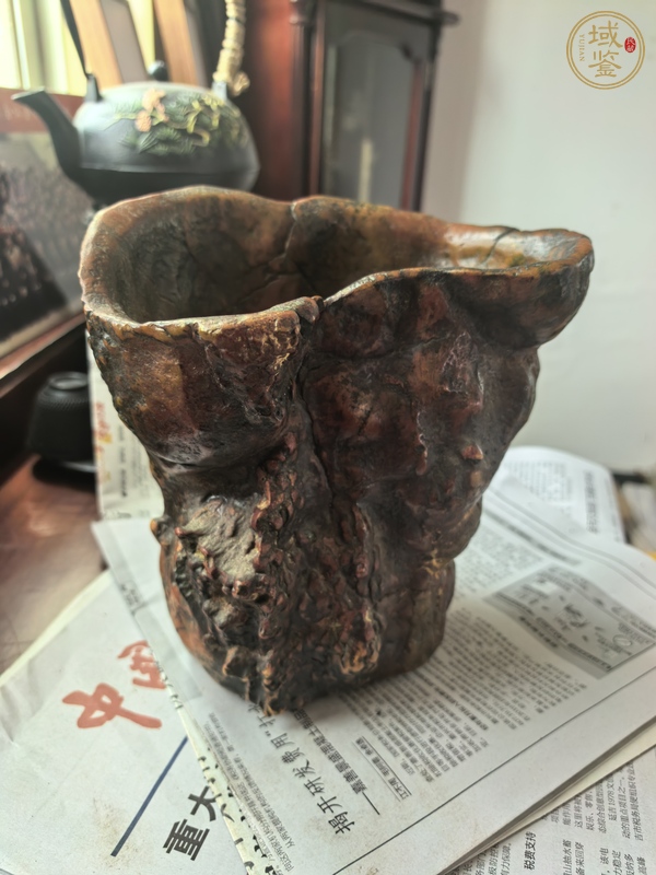 古玩雜項隨型筆筒真品鑒賞圖