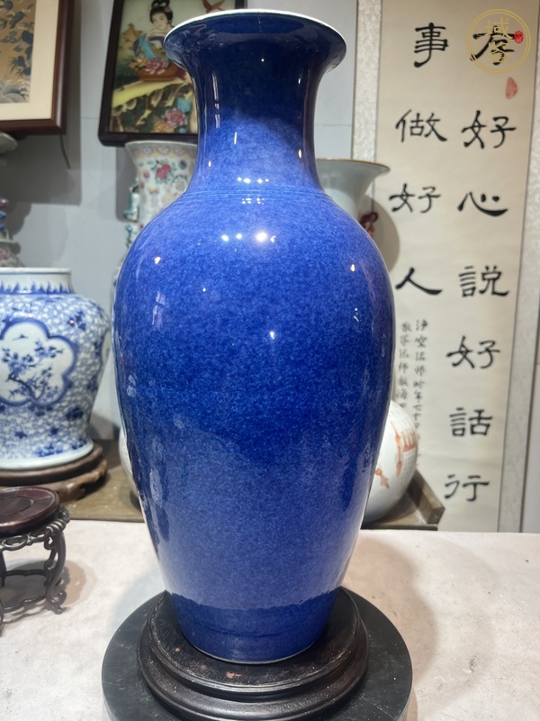 古玩陶瓷爐鈞釉觀音瓶真品鑒賞圖