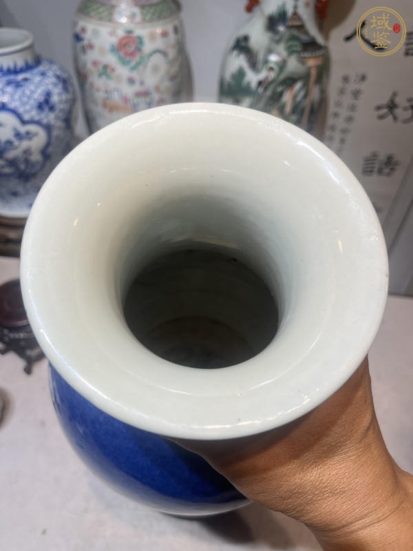 古玩陶瓷爐鈞釉觀音瓶真品鑒賞圖