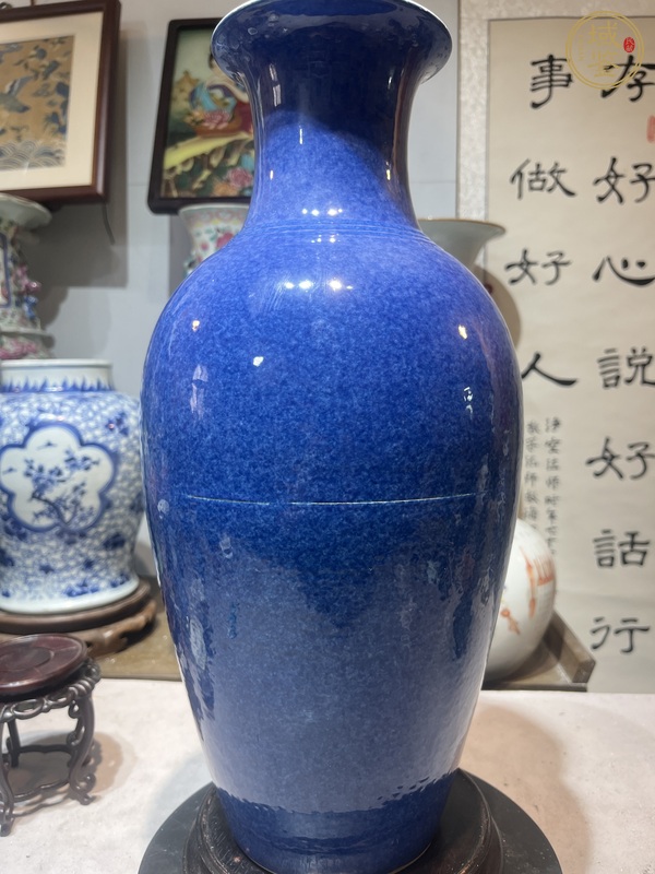 古玩陶瓷爐鈞釉觀音瓶真品鑒賞圖