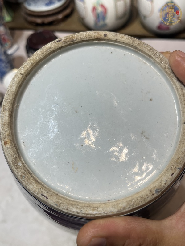 古玩陶瓷爐鈞釉觀音瓶真品鑒賞圖