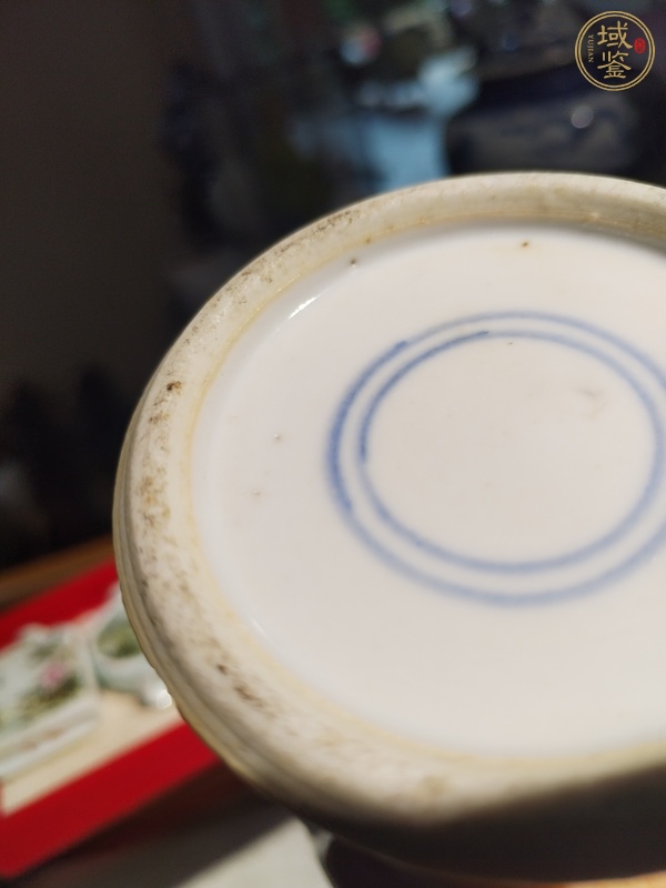 古玩陶瓷花鳥紋青花瓶真品鑒賞圖