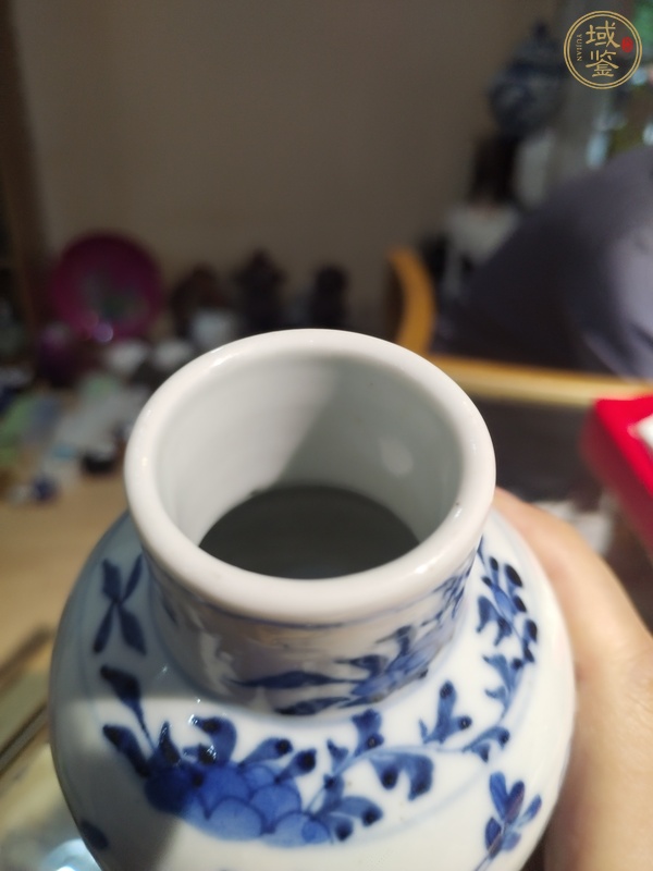 古玩陶瓷花鳥紋青花瓶真品鑒賞圖