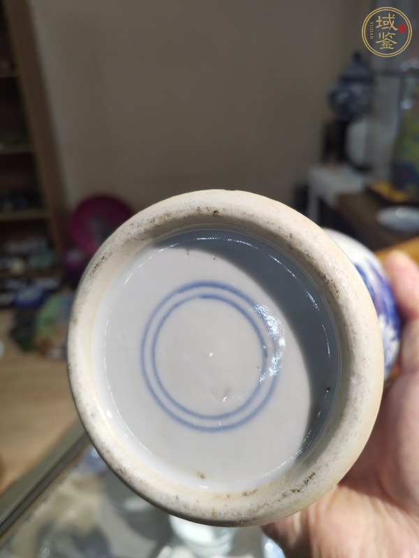 古玩陶瓷花鳥紋青花瓶真品鑒賞圖