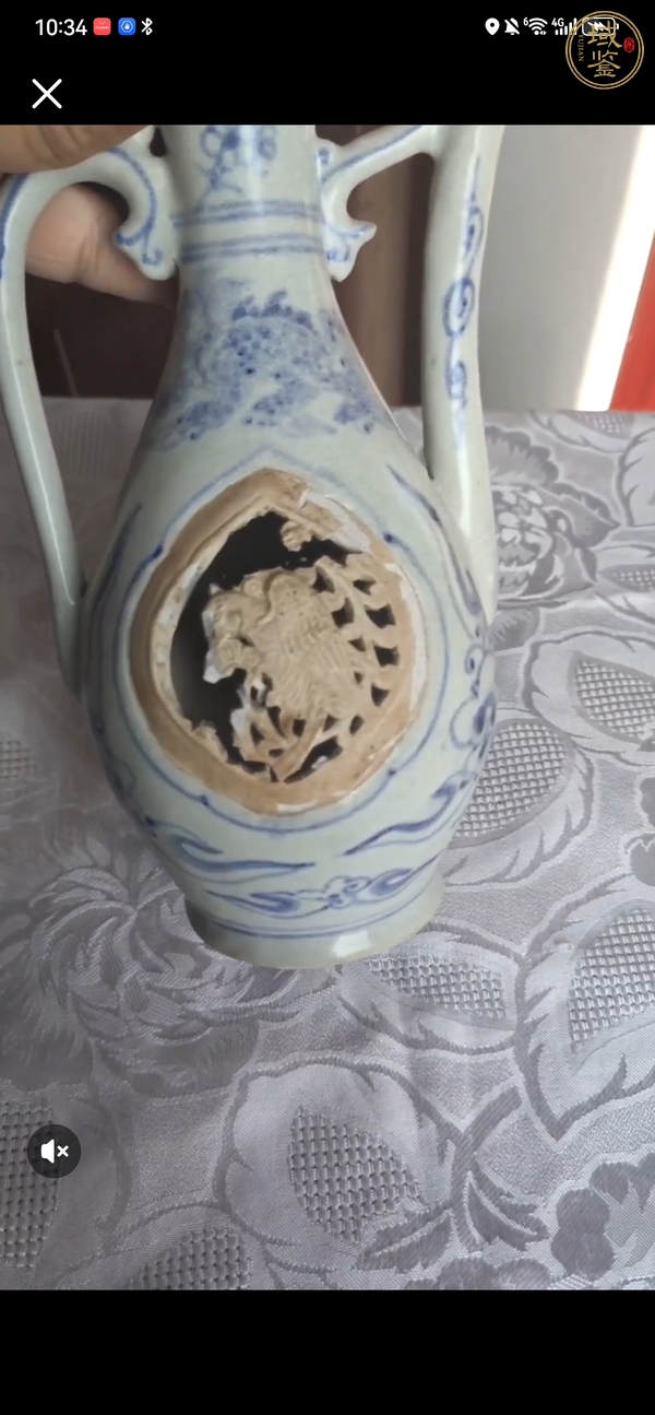 古玩陶瓷晚明安南窯青花壺真品鑒賞圖