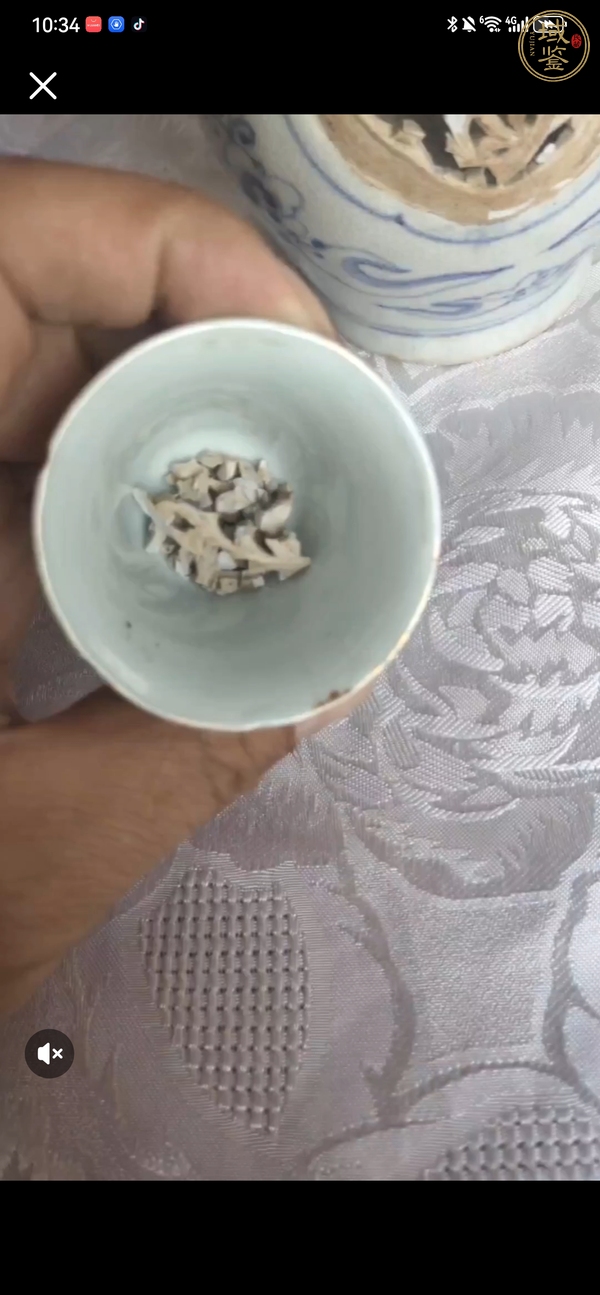 古玩陶瓷晚明安南窯青花壺真品鑒賞圖
