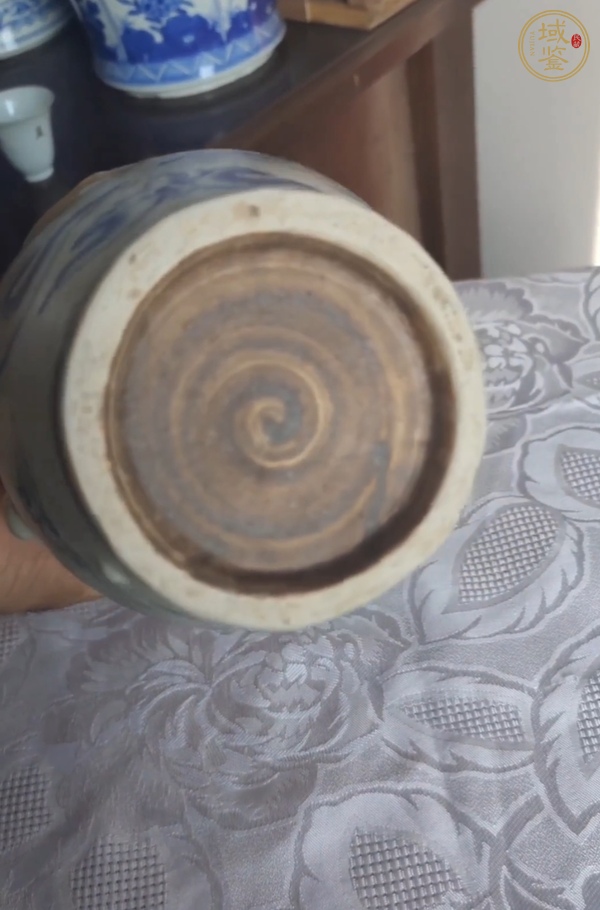 古玩陶瓷晚明安南窯青花壺真品鑒賞圖