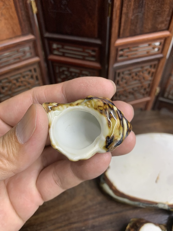 古玩陶瓷【舊時(shí)光系列】仿生螺茶具一套拍賣，當(dāng)前價(jià)格0元
