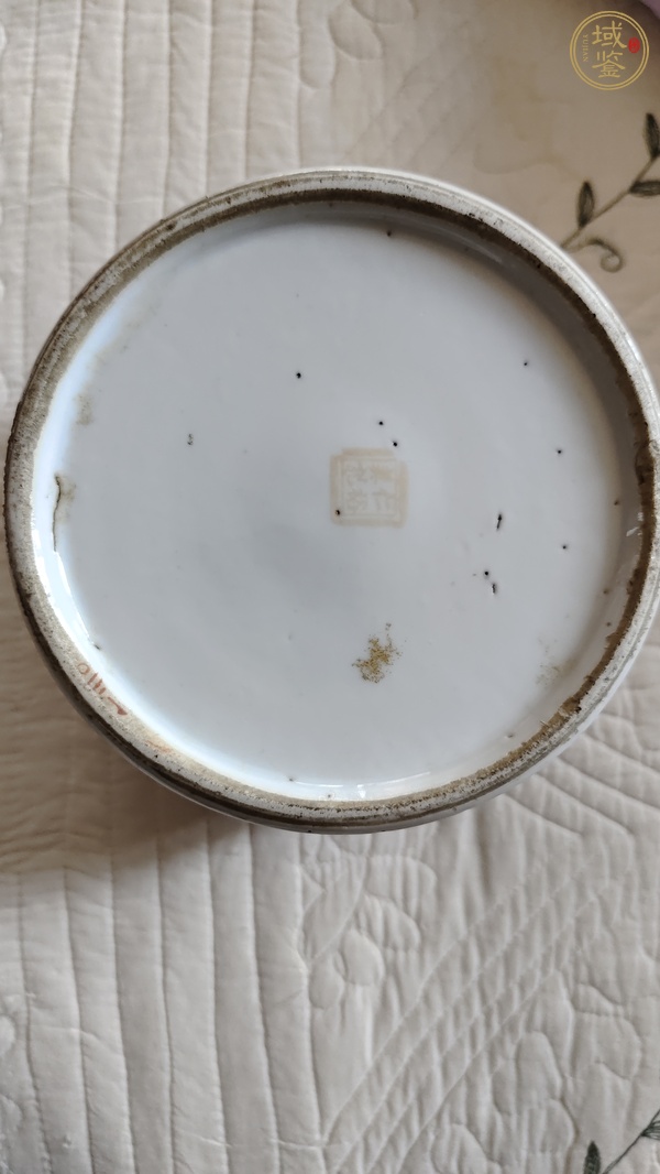 古玩陶瓷粉彩仕女紋將軍罐真品鑒賞圖