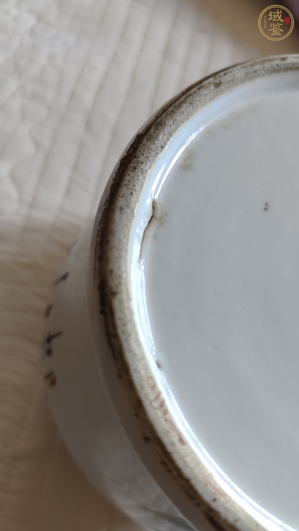 古玩陶瓷粉彩仕女紋將軍罐真品鑒賞圖