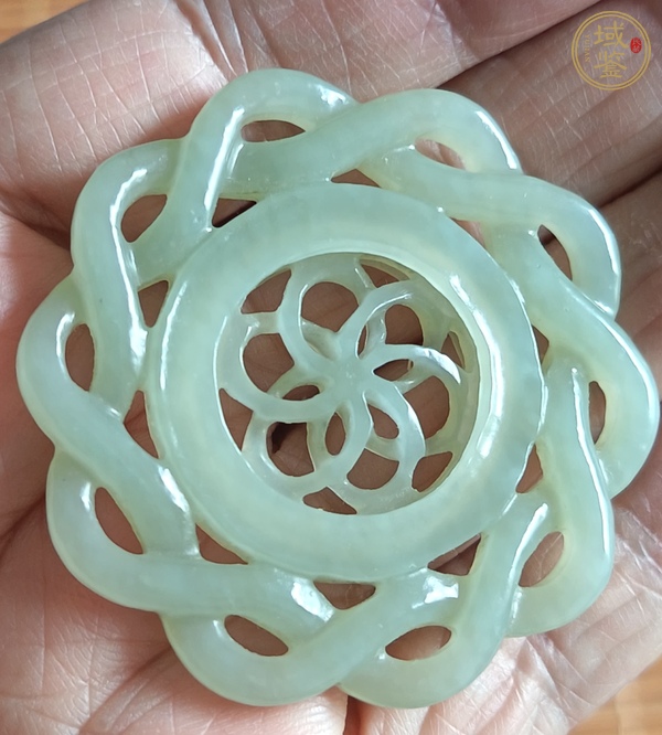 古玩玉器和田玉轉(zhuǎn)芯珮真品鑒賞圖