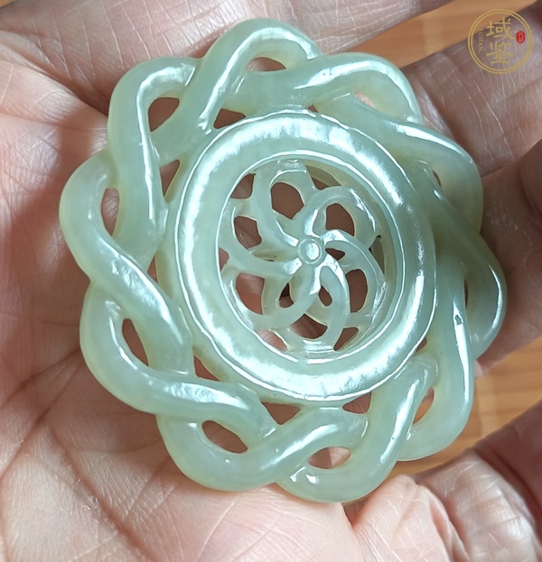 古玩玉器和田玉轉(zhuǎn)芯珮真品鑒賞圖