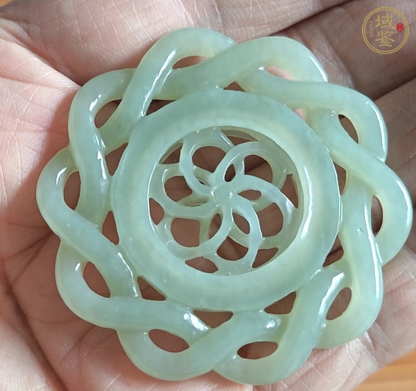 古玩玉器和田玉轉(zhuǎn)芯珮真品鑒賞圖