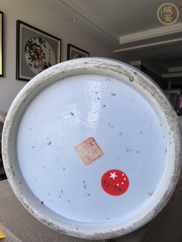 古玩陶瓷博古圖撇口瓶真品鑒賞圖