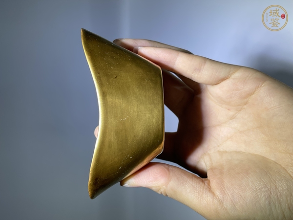 古玩陶瓷金地元寶碗真品鑒賞圖