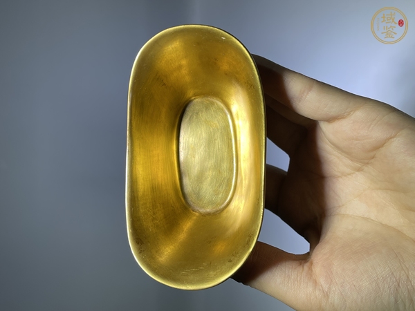 古玩陶瓷金地元寶碗真品鑒賞圖