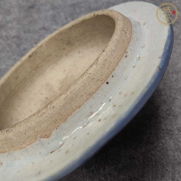 古玩陶瓷花鳥紋青花蓋子真品鑒賞圖