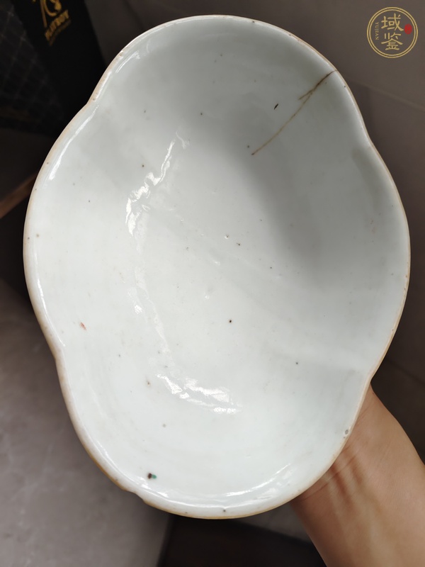 古玩陶瓷大雞圖粉彩貢碗真品鑒賞圖