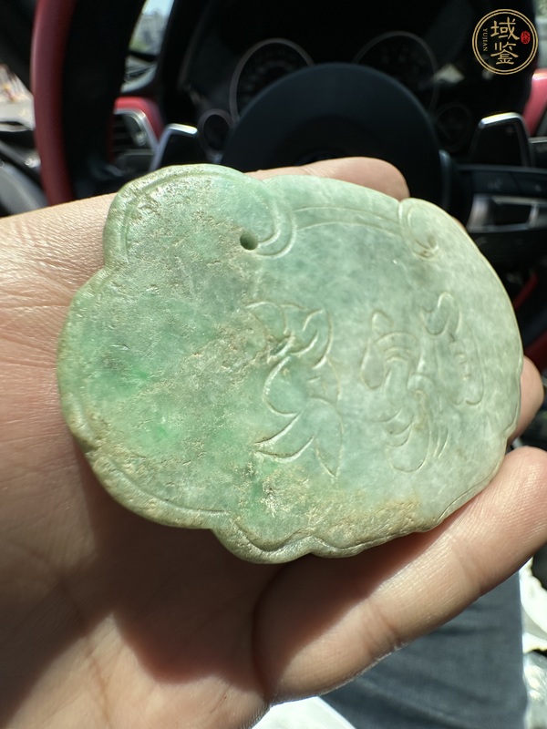 古玩玉器翡翠如意鎖真品鑒賞圖