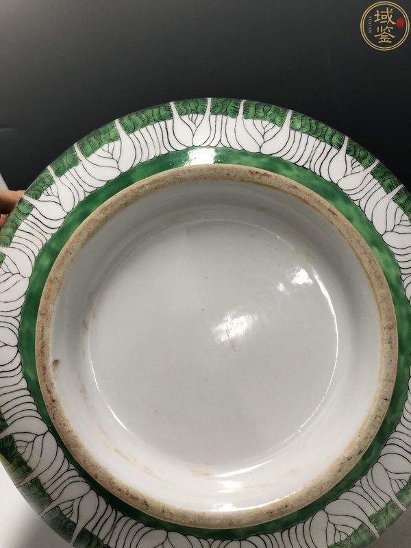 古玩陶瓷廣彩百財蝴蝶紋潘趣碗拍賣，當前價格2888元