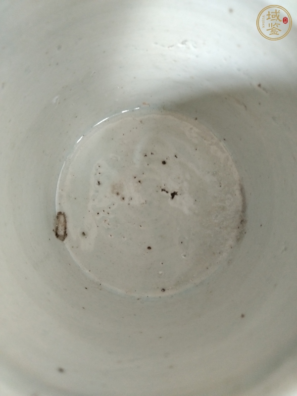 古玩陶瓷豆青釉幾何紋香爐真品鑒賞圖