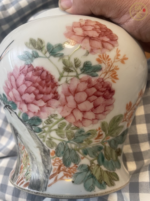 古玩陶瓷徐善琴款花鳥紋將軍罐真品鑒賞圖