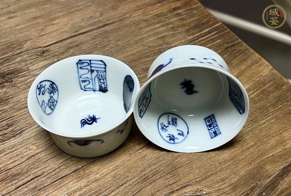 古玩青花杯真品鑒賞圖