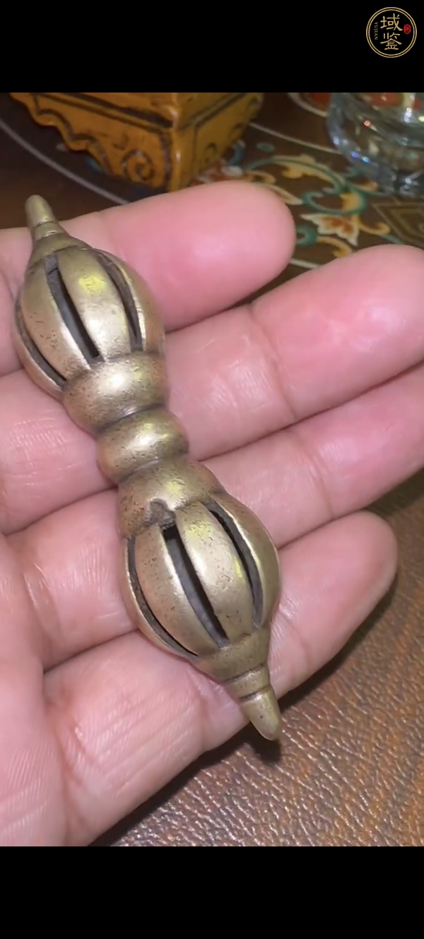古玩銅器金剛杵真品鑒賞圖