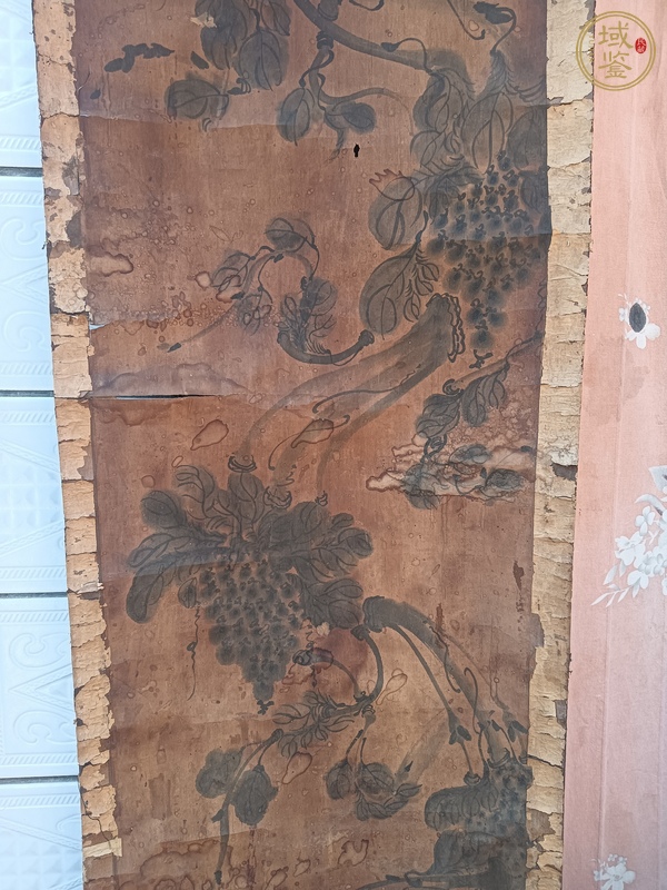 古玩字畫花卉四屏真品鑒賞圖