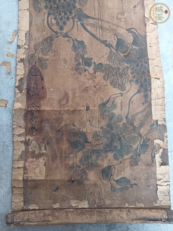 古玩字畫花卉四屏真品鑒賞圖