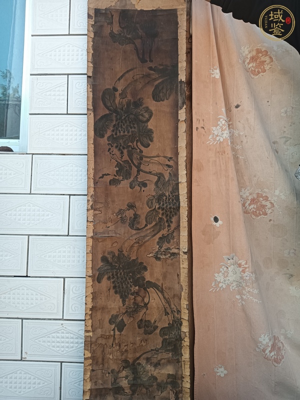 古玩字畫花卉四屏真品鑒賞圖
