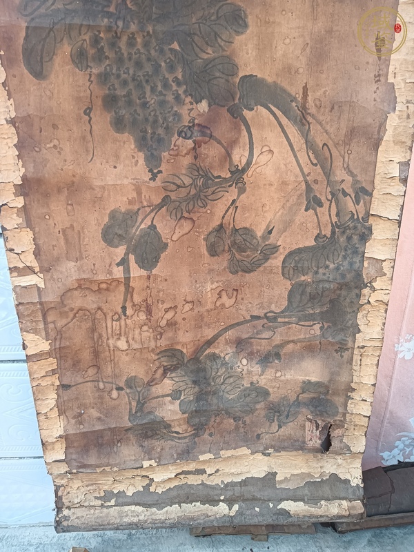古玩字畫花卉四屏真品鑒賞圖