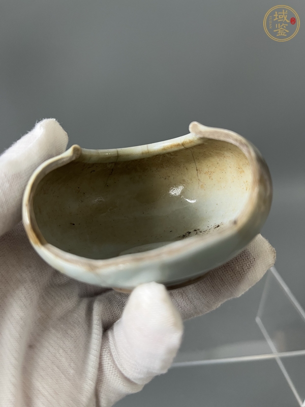 古玩陶瓷龍泉官鳥食罐真品鑒賞圖