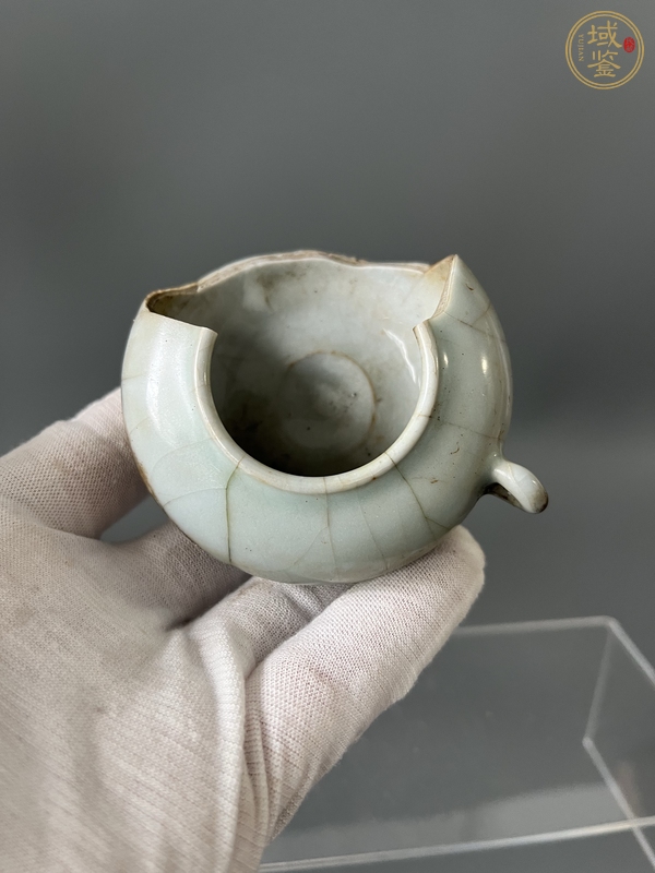 古玩陶瓷龍泉官鳥食罐真品鑒賞圖