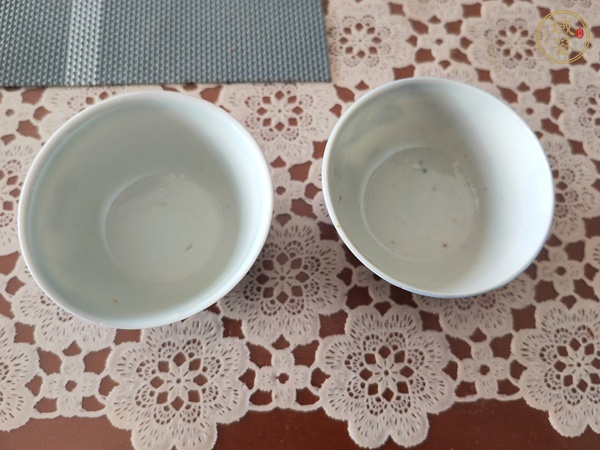 古玩陶瓷青花福祿壽三星人物紋杯真品鑒賞圖